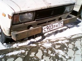 Суровый челябинский бампер.