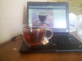 Кофейная чашка...
а у меня для чая