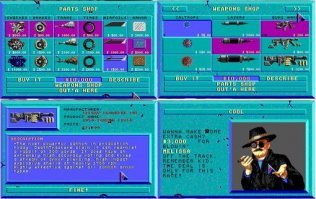 Новое - это хорошо забытое старое. Идеология явно к deathTrack 1989 года восходит. Сколько часов убито на 286 (а играбельно было и на ЕС1841) в погоне за противниками... Ну и да, такого сюжета больше ни у кого на то время и долго после не было. 
Кармагеддон тоже был хорош, не спорю, но первоисточник идеи был намного раньше. 
Чтобы победить - можно придти первым, или убить всех, или идя вторым стрельнуть в лидера и вот он уже не такой быстрый... или когда у тебя кто-то на хвосте - сбросить ему мину под колёса... А ещё прокачка авто и оружия, задания "от шефа", реализованный пит-стоп во время гонки.