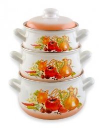 кастрюля - фуфло! Покупайте наши пермские кастрюли - Лысьвенского металлургического завода. На этом заводе раньше каски делали, конверсия, понимаешь! Ничо не отвалится!