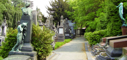 Вот так выглядит полная тиши , осенью или зимой там вообще мрак , людей нет , только ветер и вороны , это в 2х минутах ходьбы от моего дома , самое старое кладбище Брюсселя .