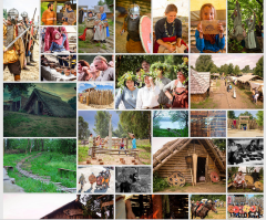 У нас в области уже много лет существует историческая реконструкция Кауп. У них есть своё поселение и они его совершенствуют с каждым годом. Некоторое количество энтузиастов живёт там круглогоично. Постоянно устраиваются праздники и фестивали с богатейшей программой. Место отличное и поскольку там есть озеро, то уверена в планах у них постройка дракара и битвы. И вот у них то, я думаю, вышла бы действительно настоящая свадьба викингов, а не это просто костюмированное действие, какие устраивают именно для свадеб в огромном количестве.