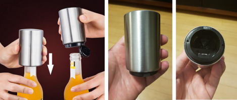 Блин еще деньги тратить :) в моем понятии открывашка для бутылки это или забор или фонарь или зажигалка :) Зажигалка не разу не подводила .