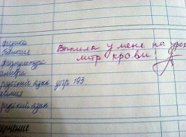 15 замечаний в школьных дневниках, от которых у родителей волосы встают дыбом