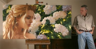 Рисует конечно очень классно, но тематика слегка однообразна. И в посте много повторов. А вот и сам художник, 1953 г.р.