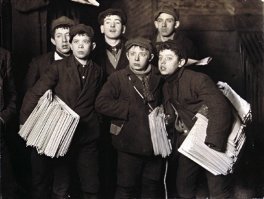 Газетчики!  1906 г. Бруклинский мост