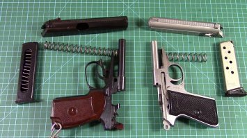 Макаров (1948) и Walther PP (1928)

По ходу закаточный ключ для банок, это единственное что он сделал... И то если это он