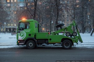 обычный тягач-эвакуатор