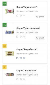 Я один не поленился на их сайт зайти и проверить инфо? Не все сырки не прошли проверку (см.скрин). И главный вопрос-а дальше что? Где суды? Претензии? Ограничения продаж? Без них от этих тестов толку не много