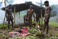 Давай-ка посмотрим: это люди которые не парятся, вообще без комплексов, при желании даже могут пообедать соотечественником. 

Эти люди полны комплексов, постоянно на самоконтроле, чтобы не дай бог не навредить своей репутации, постоянно следуют правилам поведения в своем социуме, культурным традициям и зва обедом не то что сожрать соотечественника, не той ложкой или вилкой взять блюдо для них преступление. 

Я не собираюсь тебе подсказывать, но по какому вектору развития ты двигаешь свой род, решай сам.