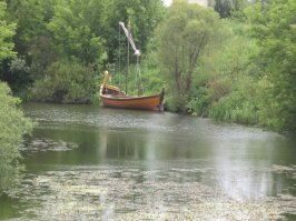 ниже по течению,несколько десятков километров