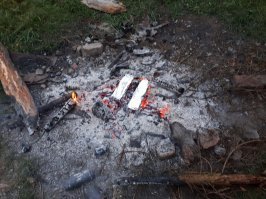 Хариус с кедровым орехом. Походная кулинария