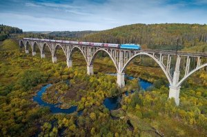 Тень от виадука на картах.