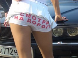 Водитель обнаружил в темноте что-то жуткое, очень похожее на попу скунса
