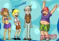 Художница представила, как выглядели бы герои мультфильма про Губку Боба, будь они людьми