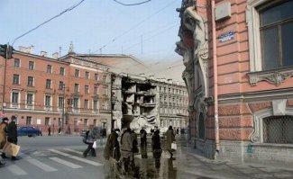 Вот именно.Справедливости ради стоит заметить, что одна действительно реконструкция в истории этого здания уже была. 28 ноября 1941 года здание было повреждено фугасной бомбой. В 1947 1950-х годах по проекту Б. Н. Журавлёва и И. И. Фомина был построен новый дом с другим оформлением фасада, но с использованием старых конструкций фундамента и стен.