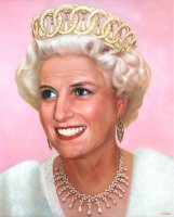 народная королева в ворованной русской тиаре