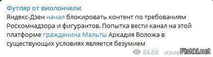 Чувак на яндекс-дзен пишет?  Скоро его заткнут.