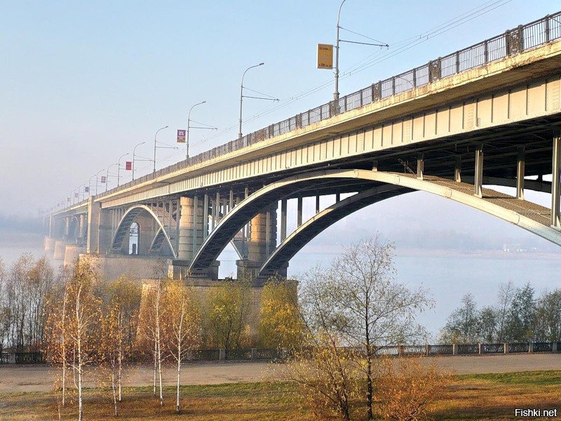 Через реку новосибирск