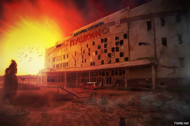 У нас тоже художник. Любит наш город в постапокалиптичном виде изображать. По мне - круто получается.