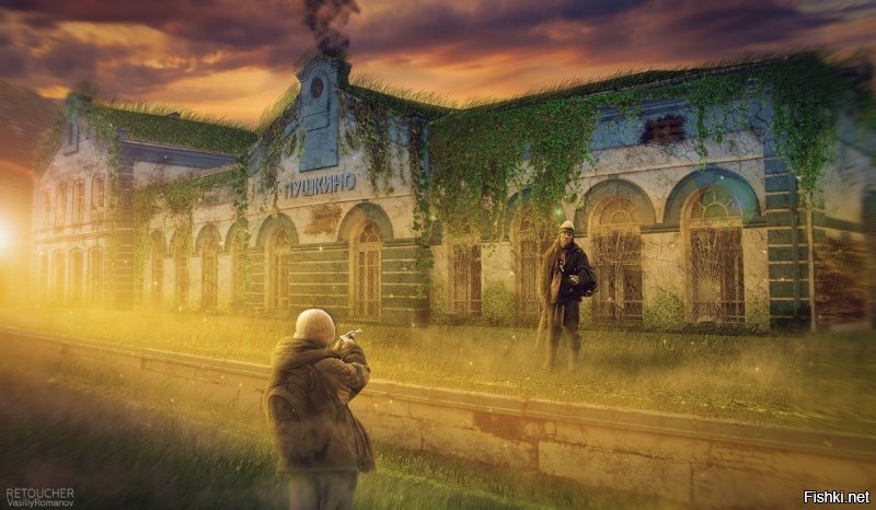 У нас тоже художник. Любит наш город в постапокалиптичном виде изображать. По мне - круто получается.