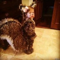 Эффектно и уютно: Мать связала своему сыну костюм Хищника на Хэллоуин