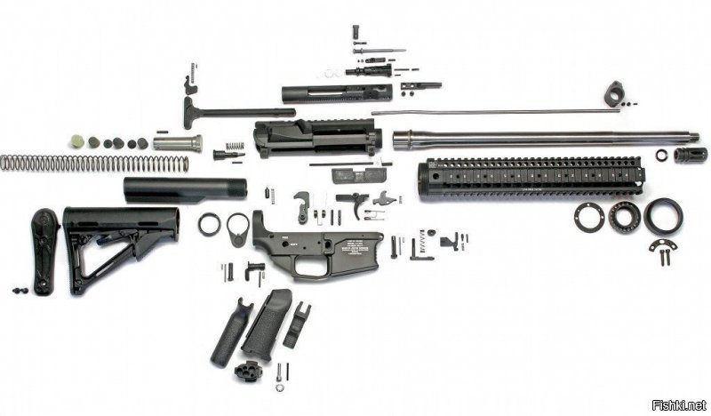 спору нет- калаш лучший в мире, но вот по поводу количества деталей в сравнении с амером- старый загон от нубов...