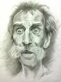 Советские актёры простым карандашом