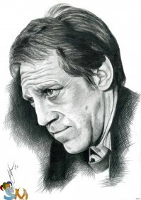 Советские актёры простым карандашом