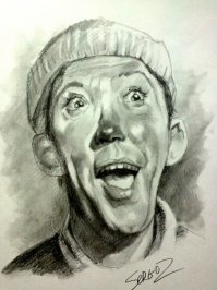 Советские актёры простым карандашом