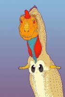 Хищник? А что тогда у него морда грызуна?

Глаза на груди)))