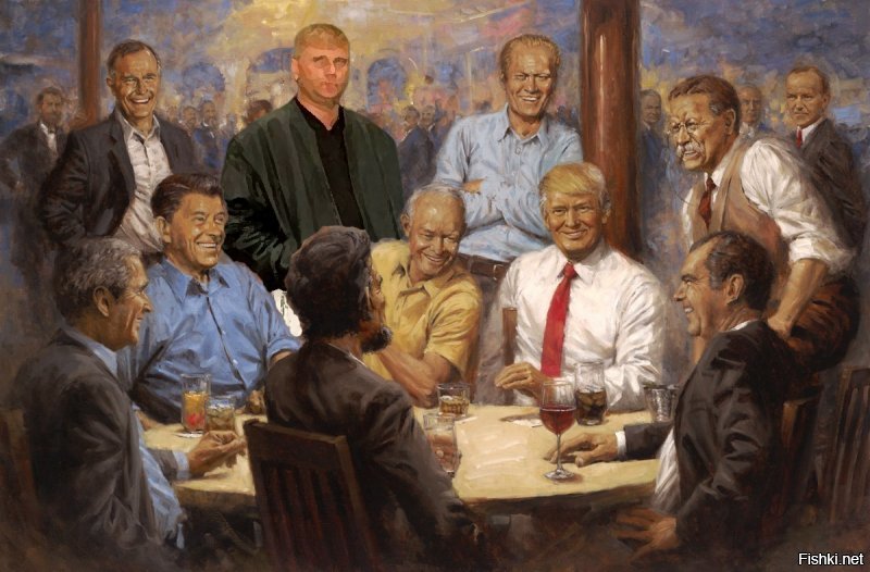 Видите картину в кабинете Трампа? Именно она заставила юзеров делать фотожабы