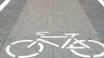 Место зверского убийства велосипеда....