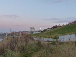 Днепр в городе в районе набережной.Сегодня снимал.