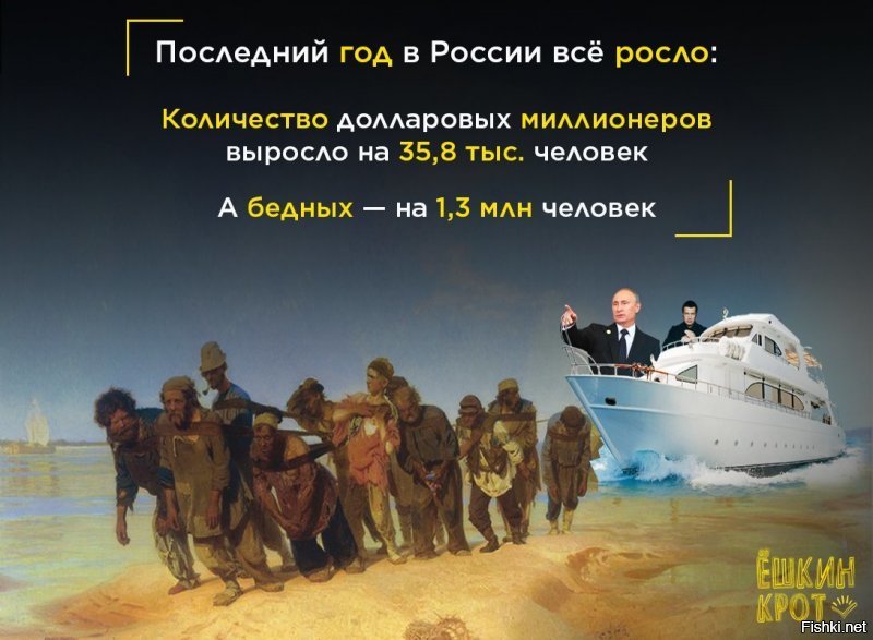 Поясню на примере. Вот, допустим, произошла какая-то авария и человек оказался в дикой природе (в тайге, на необитаемом острове и так далее).

Что будет делать в такой ситуации нормальный человек? Правильно, выживать. 
===============================================================================

Подняли пенсионный возраст в стране (отняв по сути пенсию у 60% мужчин и 40% женщин), душат новыми налогами и поборами и придумывают новые, нищета и коррупция на уровне африканских стран - разве все это повод для недовольства? 

ВЫЖИВАЙТЕ не смотря ни на что! Не привыкать ведь! 

Вон, в стране только за прошлый год прибавилось около трех десятков долларовых миллиардеров на фоне падения реально располагаемых доходов большинства населения! Они же не ноют! Выживают не смотря на то, что им, в отличии от простых смертных, можно вообще налоги не платить, а если сильно припечет, то спрятать денежки в любезно организованных офшорах прямо на территории России! Каково, а?

Так что нечего ныть, запрягаемся в лямку и выживаем! Так победим!