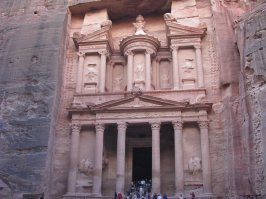 В двух местах был: гора Монсеррат и Петра