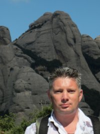 В двух местах был: гора Монсеррат и Петра