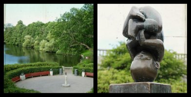 Парк Вигелана в Осло...там много странных скульптур.