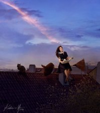 Присела погадить... Вот хозяевам утром сюрприз будет... Какашка в котелке с похлебкой