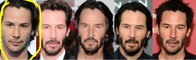 Прикольно, у Ривза усики уже в детском саду начали расти.