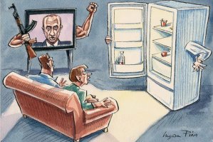 Чем меньше полон холодильник, тем менее привлекательны морды хлебал Киселя и Соловья.