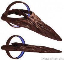 Вулканский боевой крейсер класса D'Kyr. По мифологии Стар Трека, первый официальный контакт с инопланетянами был в 2063 году, и это были Вулканцы.