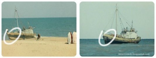 "И самый главный вопрос: а когда (и как) это кучка басмачей успела покрасить баркас, снять его с мели и поставить на якорь?" © 

Если б автор ВНИМАТЕЛЬНО слушал учительницу на уроке природоведения, а не занимался написанием постов :), он бы знал про "приливы и отливы"...