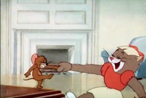 Видимо, не Том и Джерри, а Джерри и пассия Тома.
Серия "Кот-стиляга"