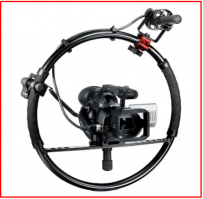 Ну и где тут квадрокоптер?

Это система FIG RIG!!!
Главный секрет системы Fig Rig. По мере того, как оператор идет, его/ее мускулы и тело вбирают все колебания, передавая лишь плавные движения камере. Отсутствие ремней позволяет делать быстрые и широкие движения – например, поднять камеру от уровня земли до головы. Камера, аксессуары и оператор становятся одним целым, позволяя снимать сцены быстро и без ухищрений.