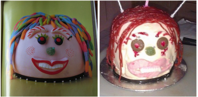 Я вот в целом вкусно готовлю, но простые пирожки/шарлотки/куличи.
Как только я пытаюсь сделать какие-нибудь художественные навороты, получается, как на этих картинках.