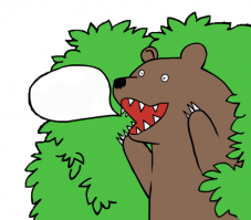 У медведя нет слов...