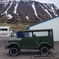 История появления советского внедорожника в "стране льдов" достаточно типична для всех советских автомобилей. В середине 50-х годов Англия наложила эмбарго на Исландию, которое поддержало большинство стран, среди многих ограничений, невозможна была и поставка туда автомобилей, аналогичное эмбарго было введено против Кубы в 60-х. На помощь пришел Советский Союз, начав туда поставку того, что нужно было стране, в том числе и автомобили. Туда поставлялись внедорожники, грузовики, легковые автомобили, трактора, но среди транспортных средств делался основной акцент именно на автомобилях повышенно проходимости.