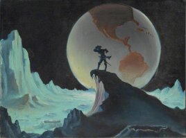 Первым там был Барон Мюнхгаузен))))