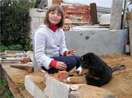 Из личных наблюдений. И дочка подросла и её четвероногий друг -- тоже :)